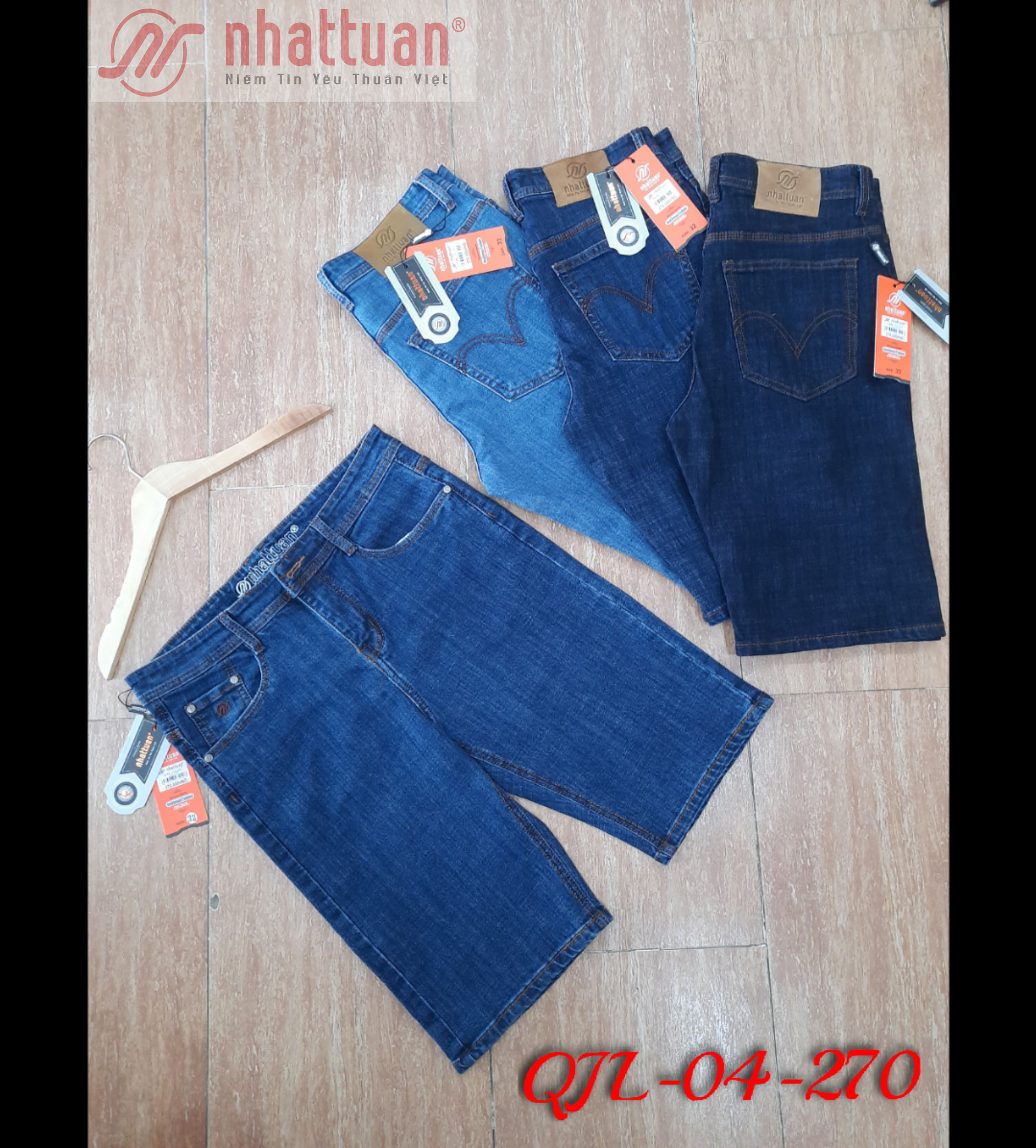 Quần short jean thời trang nam NATA của Nhật Tuấn