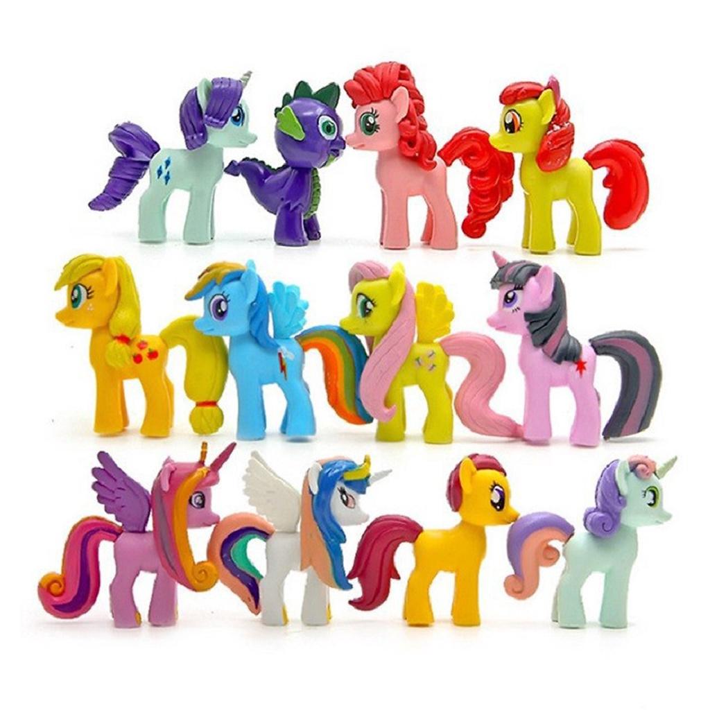 Set 12 ngựa Pony loại lớn 7cm