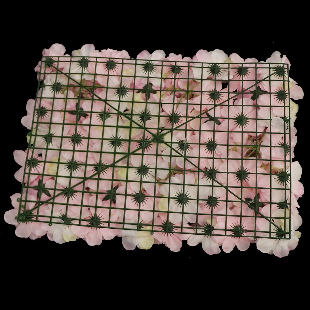 Artificial Silk Flower Wall Panel Home Shop DIY Hanging Wedding Venue Decor