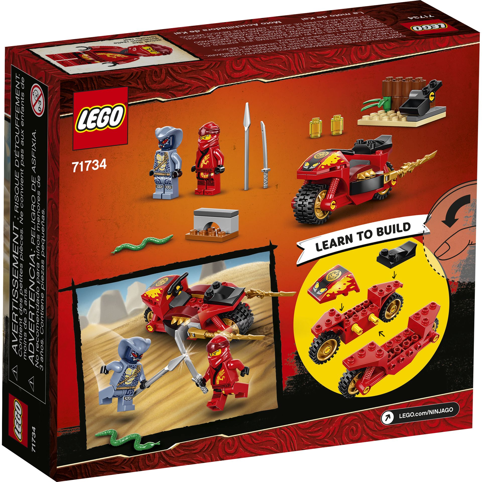 LEGO Ninjago 71734 Chiến xe địa hình của Kai (54 chi tiết)