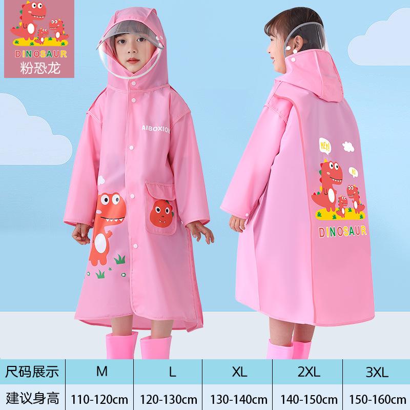 Phong cách mới nhất của áo mưa trẻ em có vành mũ lớn cặp đi học cho bé trai và bé gái áo mưa đi bộ đường dài ngoài trời cho học sinh áo mưa đi học