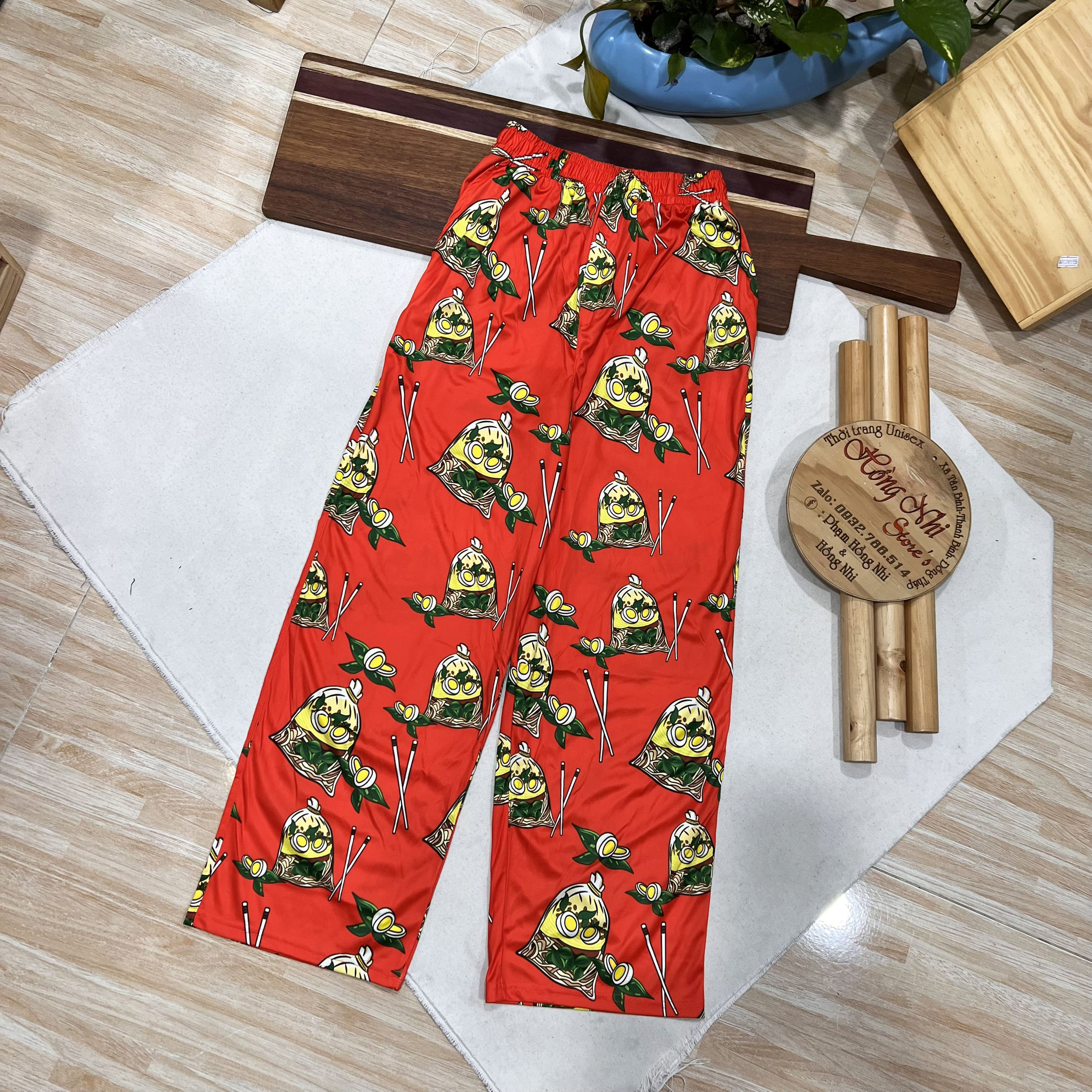 Quần Hoạt Hình Dài Ống Rộng Cartoon Pant V2 Oversize Ulzzang Unisex - MM