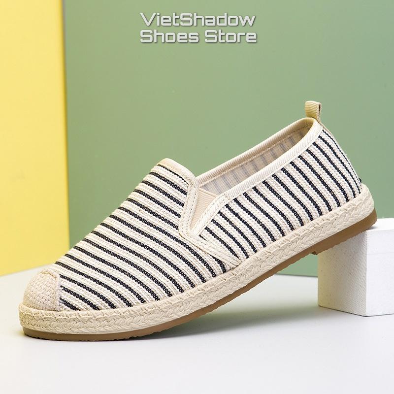 Slip on nữ - Giày lười vải nữ giá rẻ - Chất liệu vải đế cao su nhân tạo đúc trực tiếp, êm mềm - Mã SP 550/551