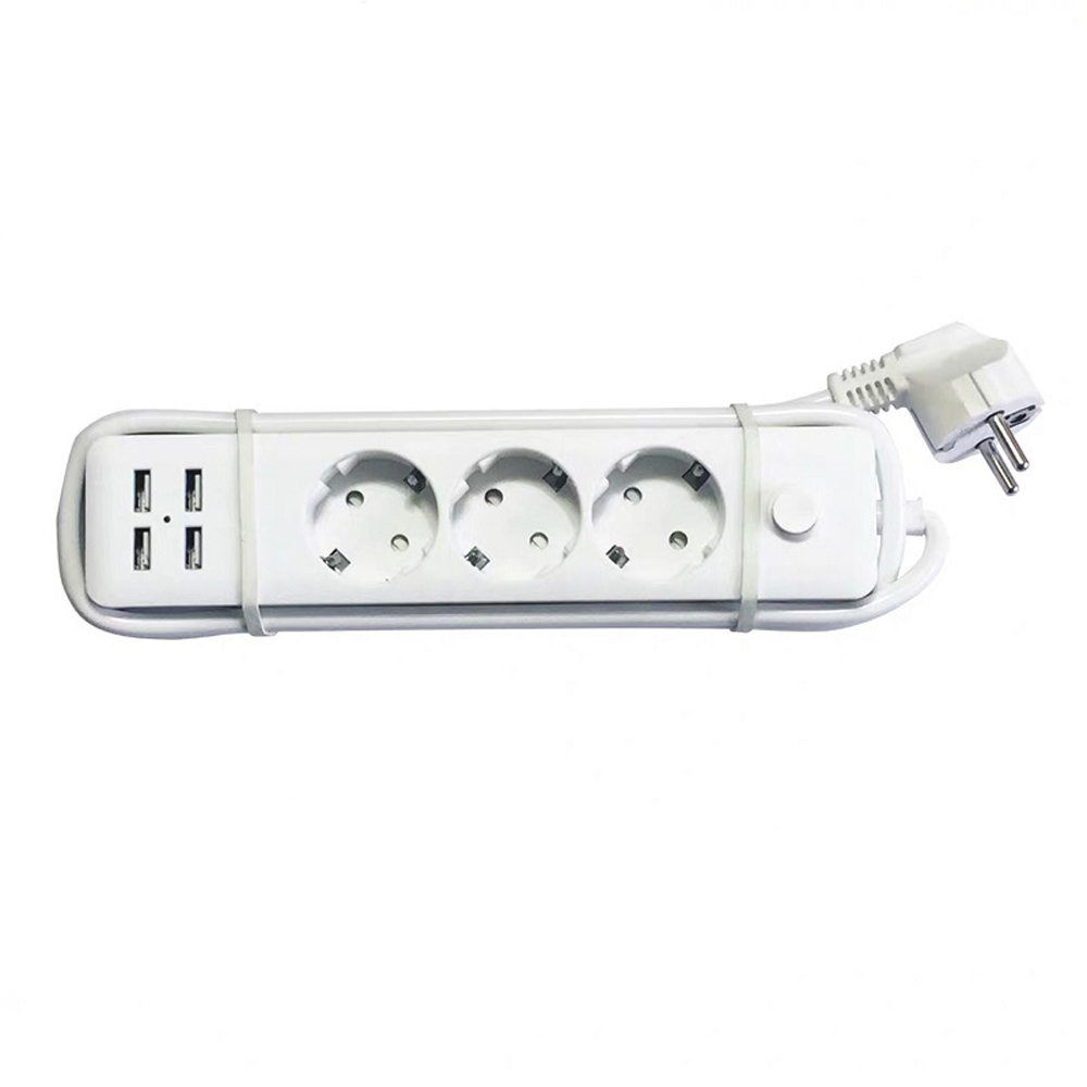 Ổ Cắm Cổng Sạc Điện Thoại Di Động 10a 2000w 4 USB Cho Văn Phòng Gia Đình