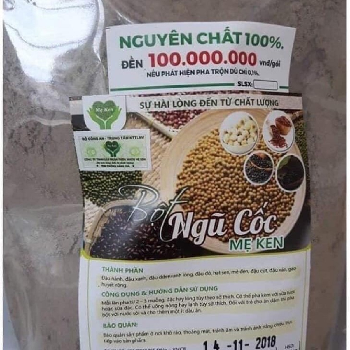 Bột ngũ cốc Mẹ Ken 1kg (2 gói mỗi gói 500gr) bổ sung dưỡng chất, lợi sữa chính hãng Mẹ Ken