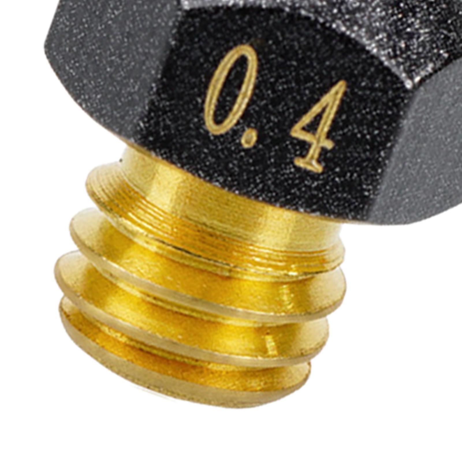 5 Pieces Printer Nozzle Brass Print Head Extruder Nozzles for Printer Parts