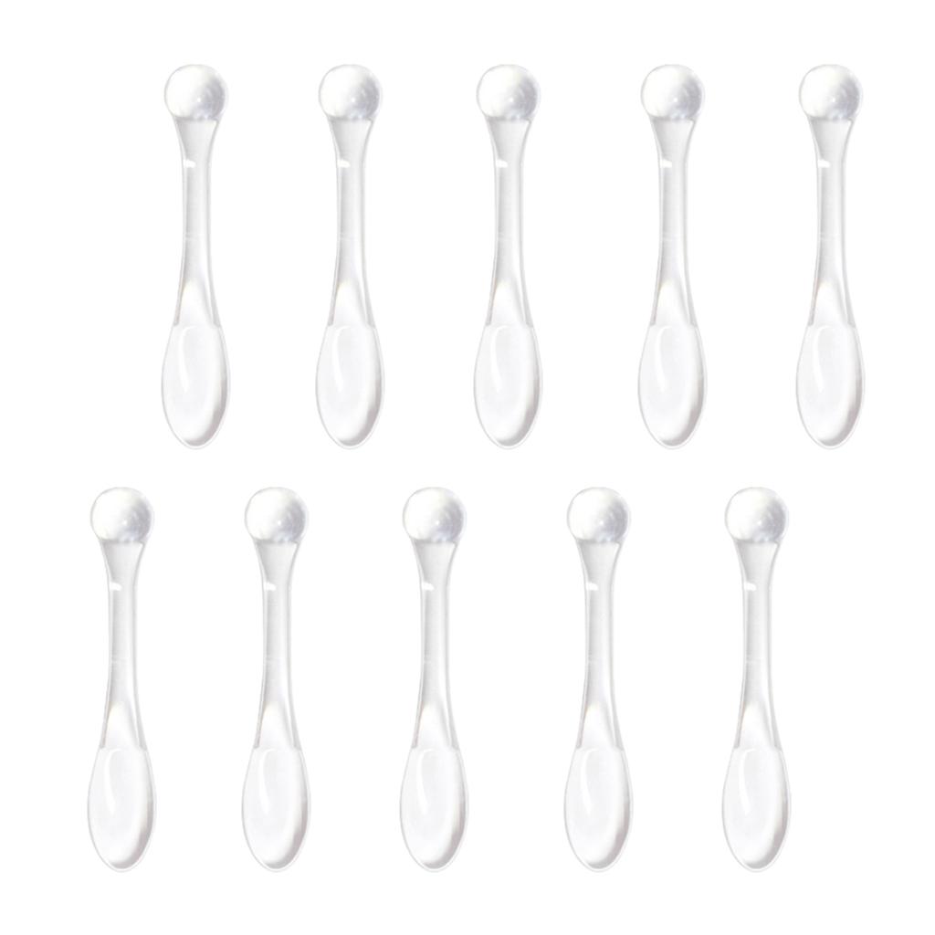 Cuticate 10 Mini Đựng Mỹ Phẩm Thìa Đũa Trộn Lấy Mẫu Da Mặt Nạ Thìa Rõ Ràng