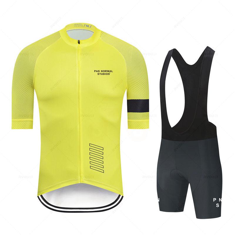 Mới PNS Đội 2023 Nam Ngắn Tay Mùa Hè Đi Xe Đạp Jersey Bộ MTB Maillot Ropa Ciclismo Xe Đạp Mặc Thoáng Khí Đi Xe Đạp Quần Áo Color: jersey set 8 Size: XXS