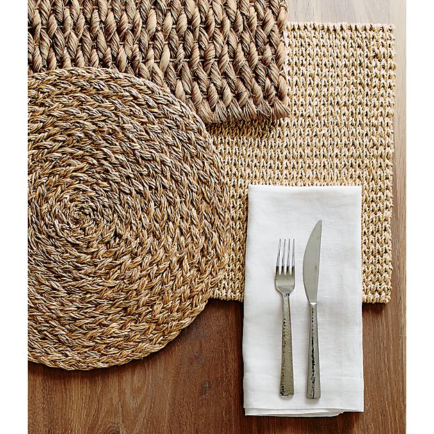 Tấm lót bàn ăn bằng lá cọ - Rope Palm Leaf Placemat