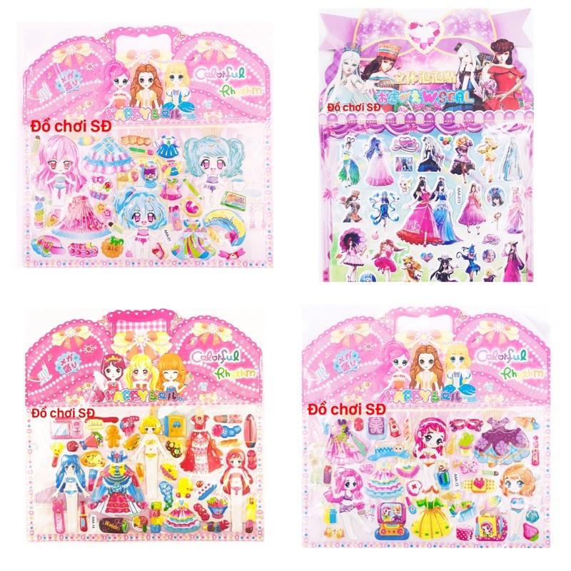 Hình dán nổi 3D - combo 10 tấm khác nhau