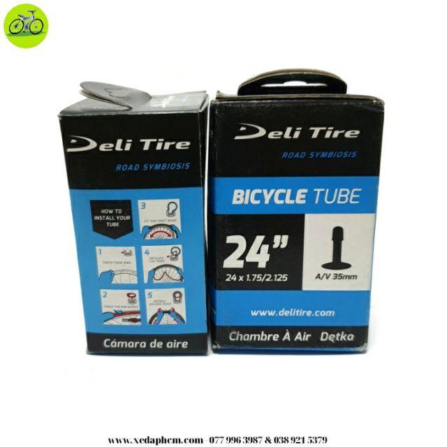 Cặp 2 ruột xe đạp Deli Tire 24 inch van Mỹ