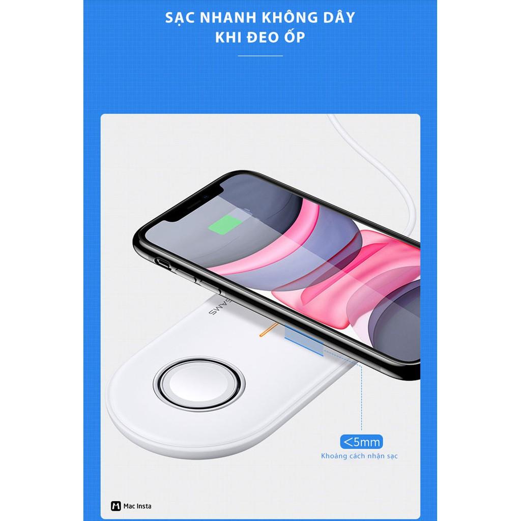 ĐẾ SẠC NHANH 2IN1 CHO IPHONE VÀ APPLE WATCH - USAMS