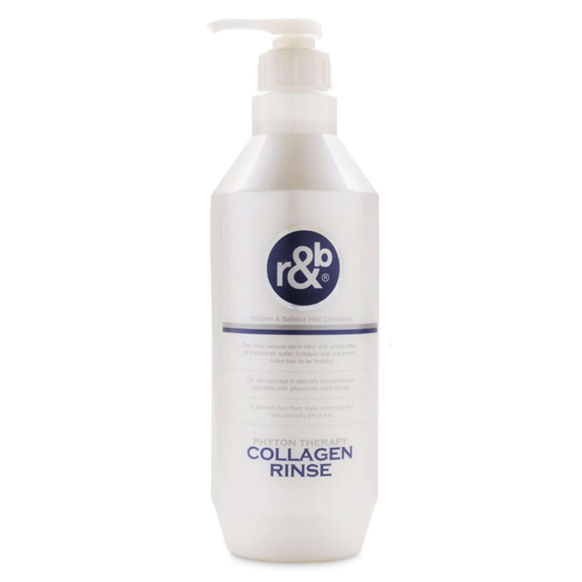 Dầu xả tóc Collagen cho tóc bóng mềm giảm mùi hôi ngăn tóc bạc sớm R&amp;B Collagen Rinse, Hàn Quốc 450ml