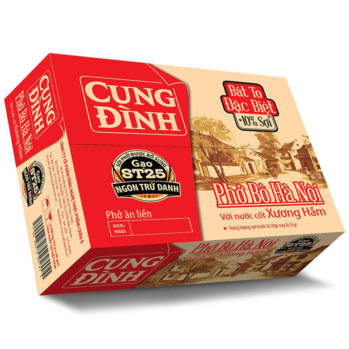 Thùng Phở Bò Hà Nội Micoem Cung Đình (30 Gói)