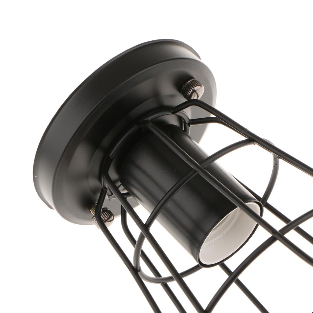 Edison Iron Vintage Hanging Ceiling Light Fitting Lamp Bulb Cage Cafe Lampshade