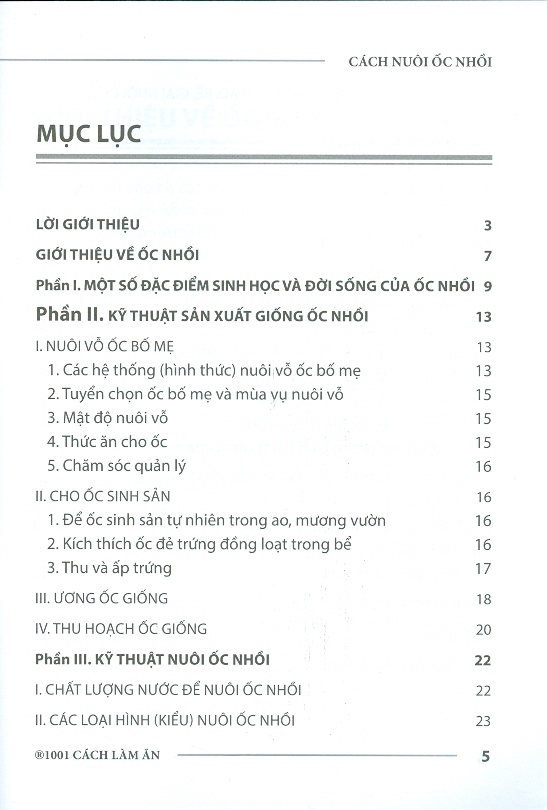 Cách Nuôi ỐC NHỒI (ỐC BƯƠU)