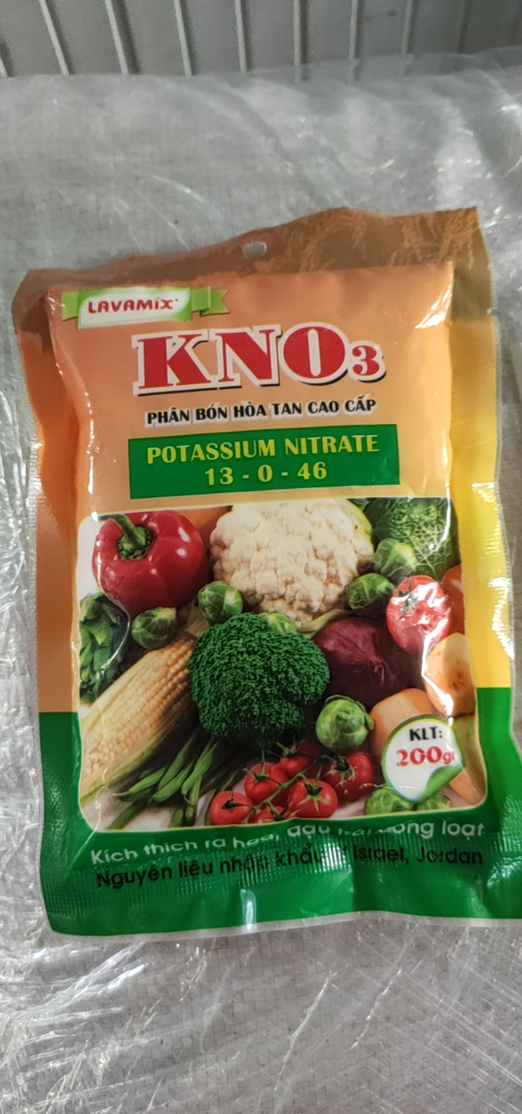 GÓI 200 GRAM - PHÂN BÓN VÔ CƠ KALI TRẮNG - KNO3