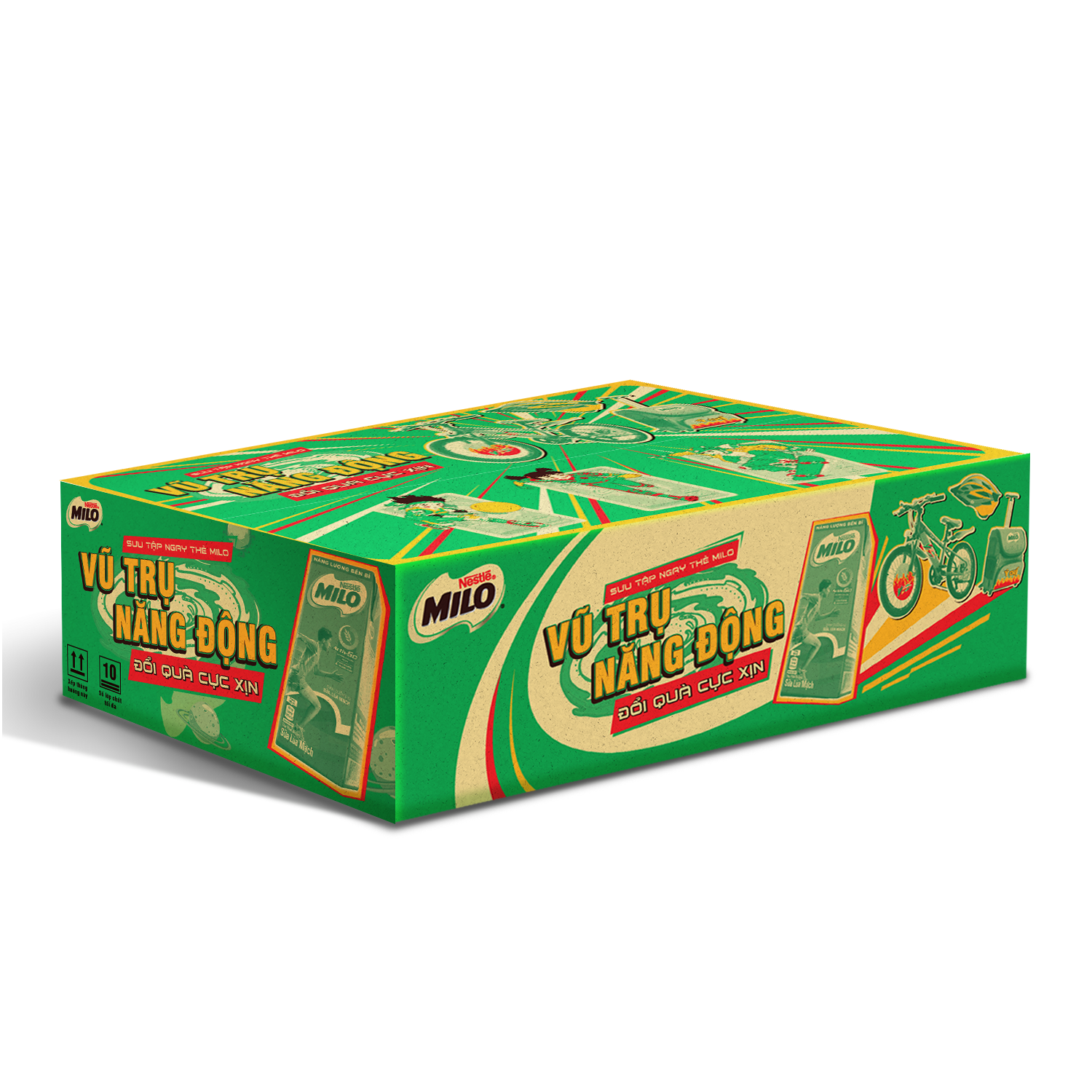 Sữa lúa mạch Nestlé MILO Bữa Sáng Thùng 36 hộp x 180ml - Giao mẫu ngẫu nhiên
