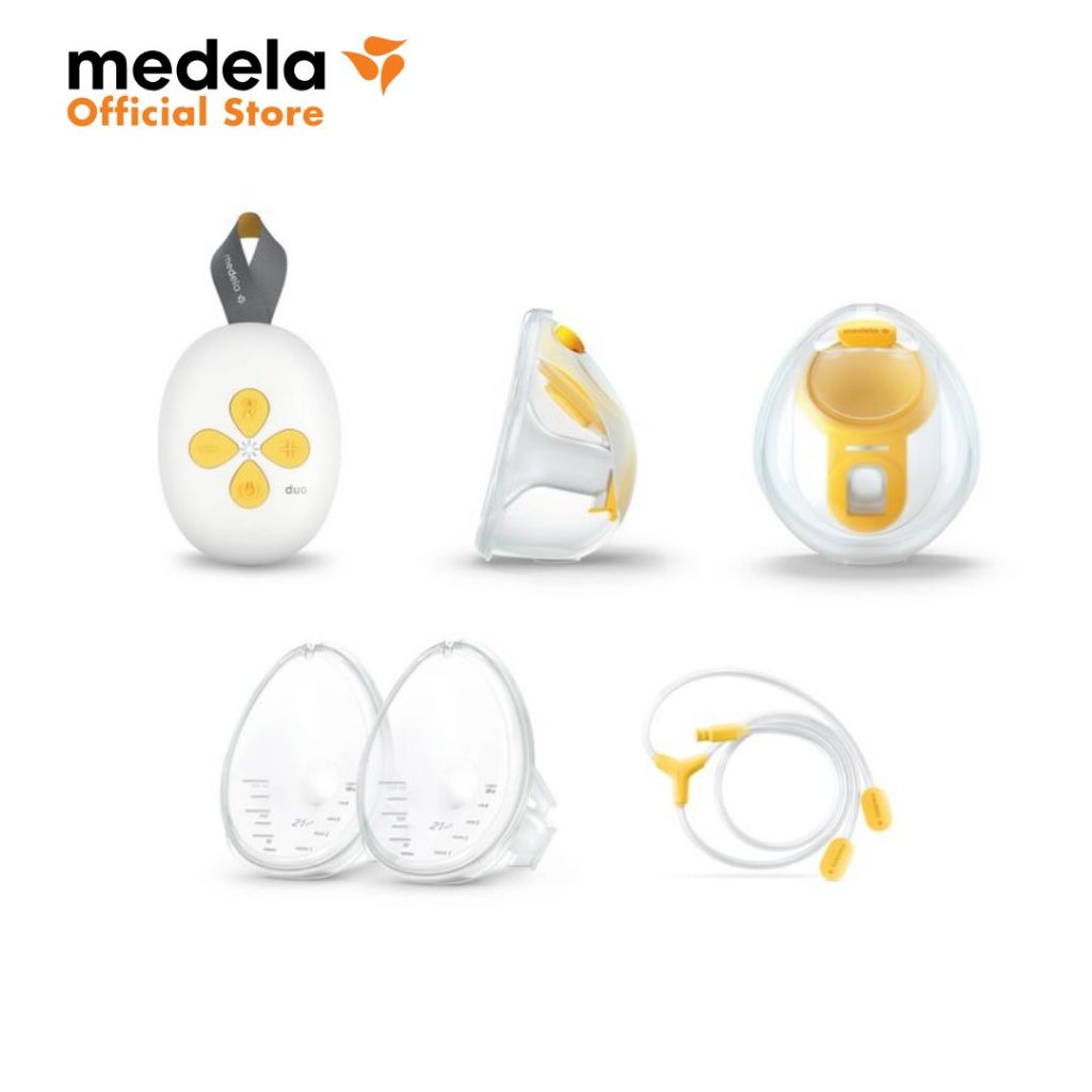 Máy hút sữa Medela Duo Hands Free | Có pin sạc tích hợp, thiết kế nhỏ gọn, chân sạc USB-C