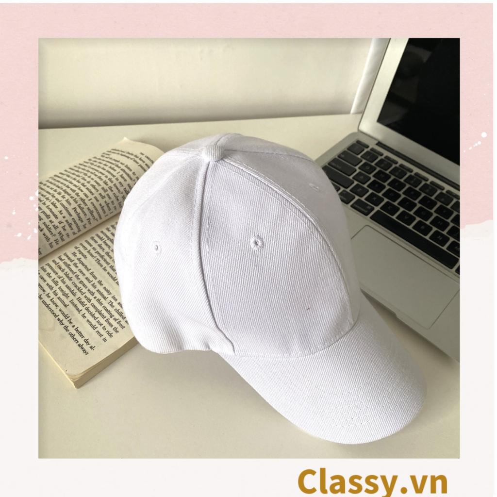 Nón lưỡi trai mũ lưỡi trai Classy nhiều màu, chất liệu khaki cao cấp, thích hợp cho cả nam và nữ PK1130