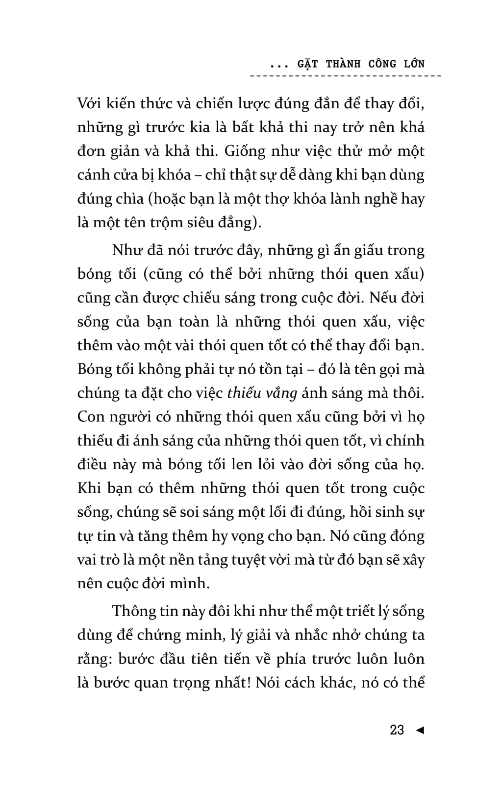 Sách Gieo Thói Quen Nhỏ, Gặt Thành Công Lớn
