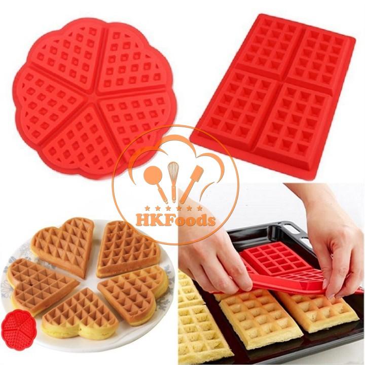 Khuôn silicon nướng bánh quế hình tim