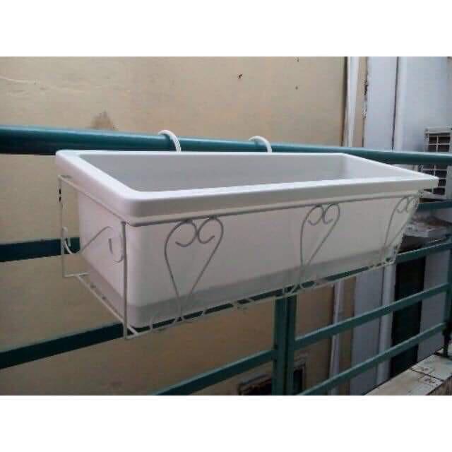 Chậu nhựa trồng rau, nuôi cá thông minh kích thước 60x22x20