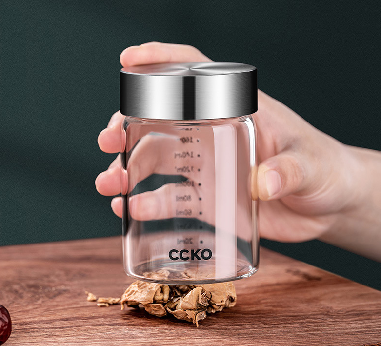 Cao cấp - Bộ 3 lọ thủy tinh đựng yến CCKO CK9317