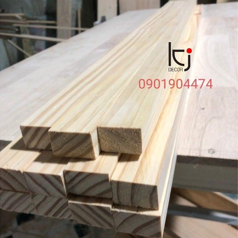 - THANH GỖ THÔNG DÀI 150x4x3 CM LÁNG MỊN 4 MẶT