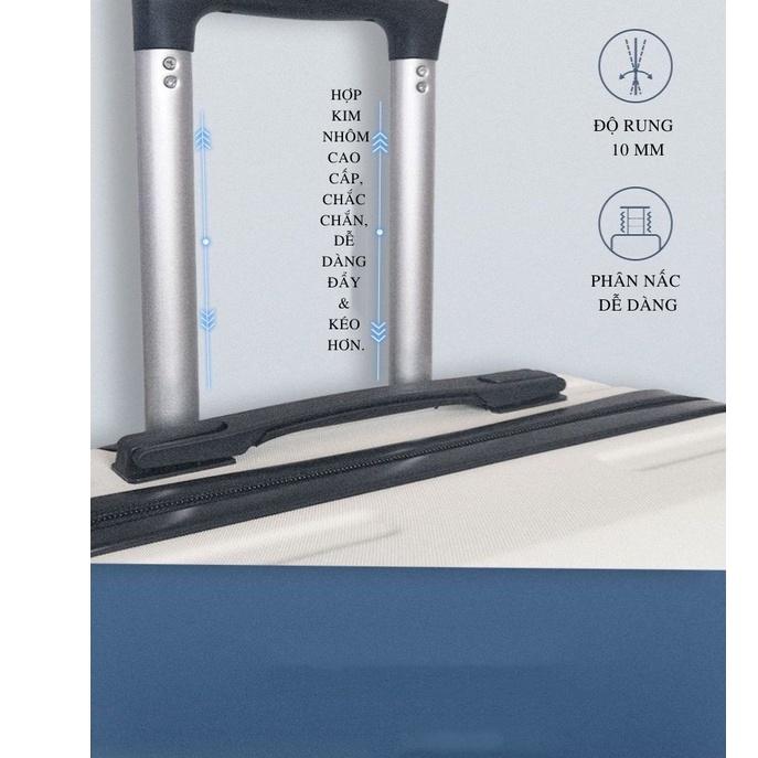 Vali Du Lịch Thời Trang Hàn Quốc Hình In UV Không Bong Tróc Chất Liệu Nhựa PC+ABS Siêu Đẹp Hàng Sẵn Size 20/24/26 inch