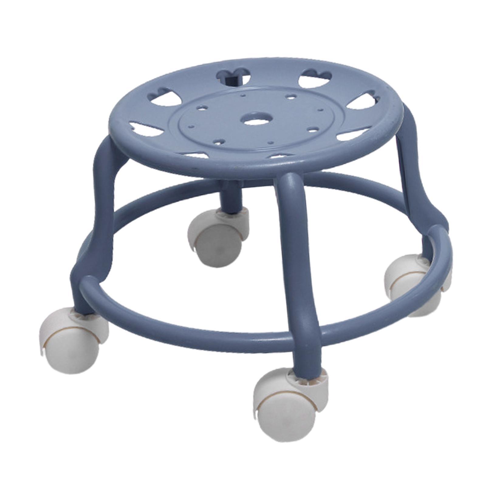 Low Roller Stool Comfortable Small with Universal Wheels for Kids and Adults