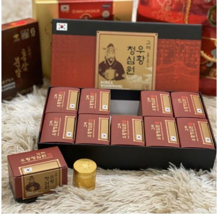 Ngưu Hoàng Thanh Tâm Hàn Quốc Hộp 10 viên - Phòng Và Hỗ Trợ Sau Tai biến Hiệu Quả
