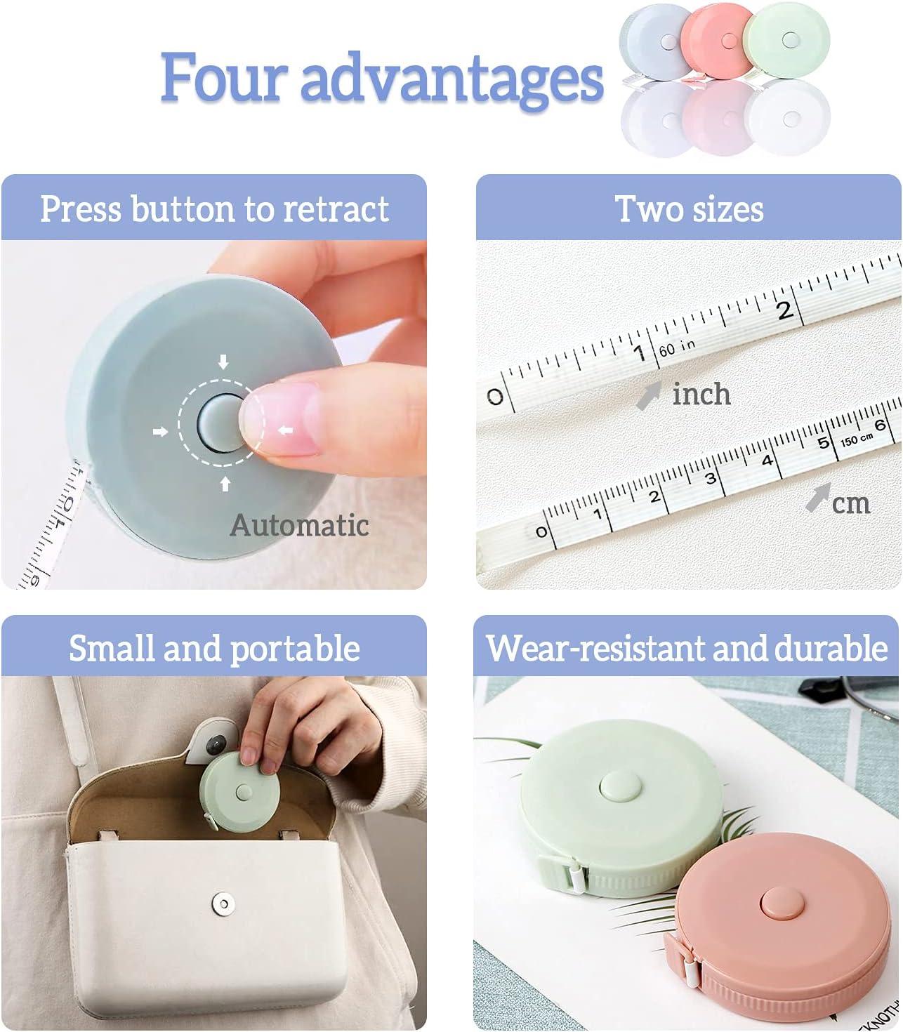 Cơ Thể Thước Dây Thợ May Thước Dây 6 150 Cm Mềm Mại 2 Mặt Thước Dây Cơ Thể Họ Đo Ngực/Eo