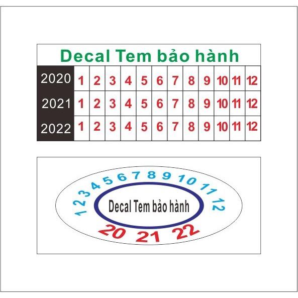 Decal Niêm Phong ( Decal Bể ) A4, decal in tem bảo hành - A4