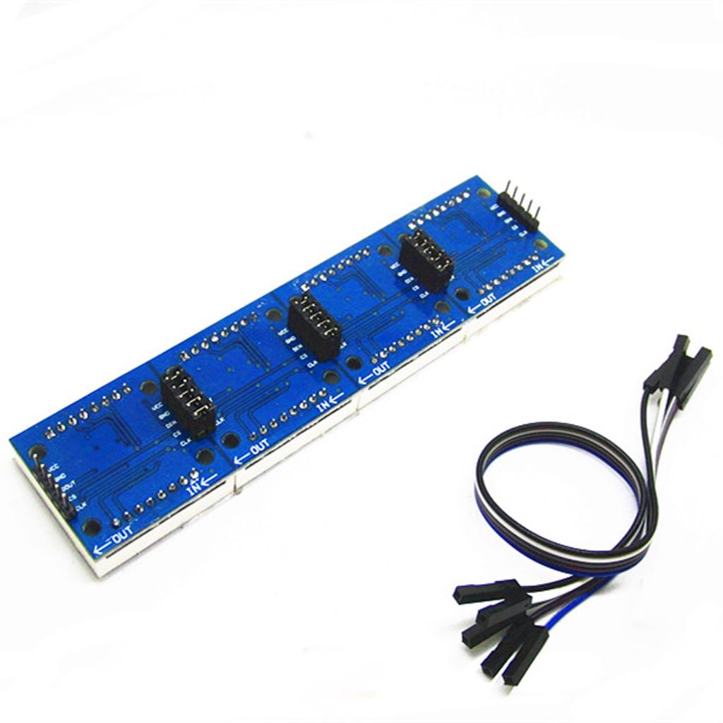 4Pcs 4 In 1 Dot Matrix 8 X 8 Display Module For With Cables