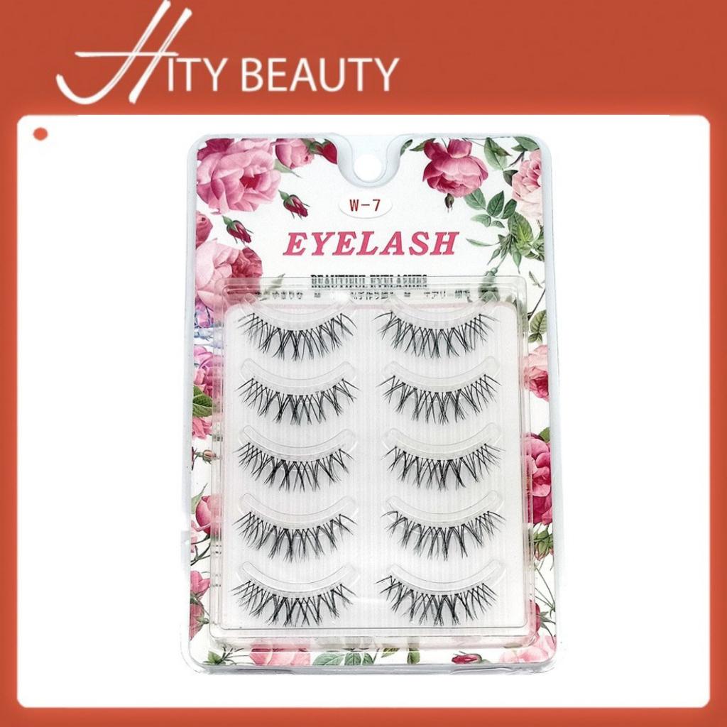 Bộ 5 cặp mi giả gân trong Eyelash chất liệu mỏng nhẹ dành cho makeup chuyên nghiệp - Hity Beauty