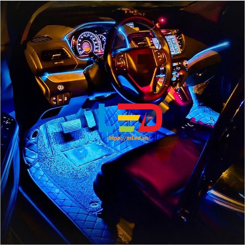 [4*18led] Đèn led gầm xe ô tô, đèn cảm ứng 7 màu, trang trí nội thất ô tô, điều khiển từ xa, nhấp nháy theo nhạc