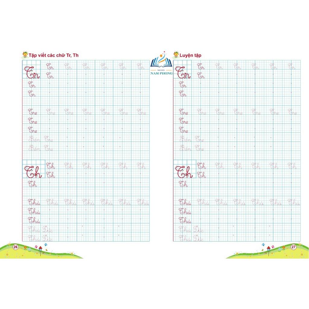 Tập viết chữ Hoa cỡ nhỏ - Luyện viết chữ cỡ nhỏ 1 ô ly theo chương trình SGK mới