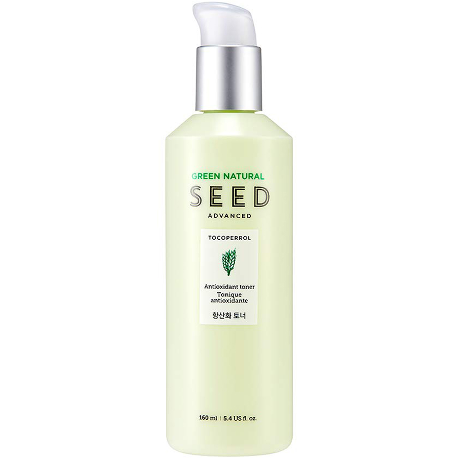 Nước Cân Bằng Dưỡng Da TheFaceShop Green Natural Seed Anti Oxid Toner 160ml