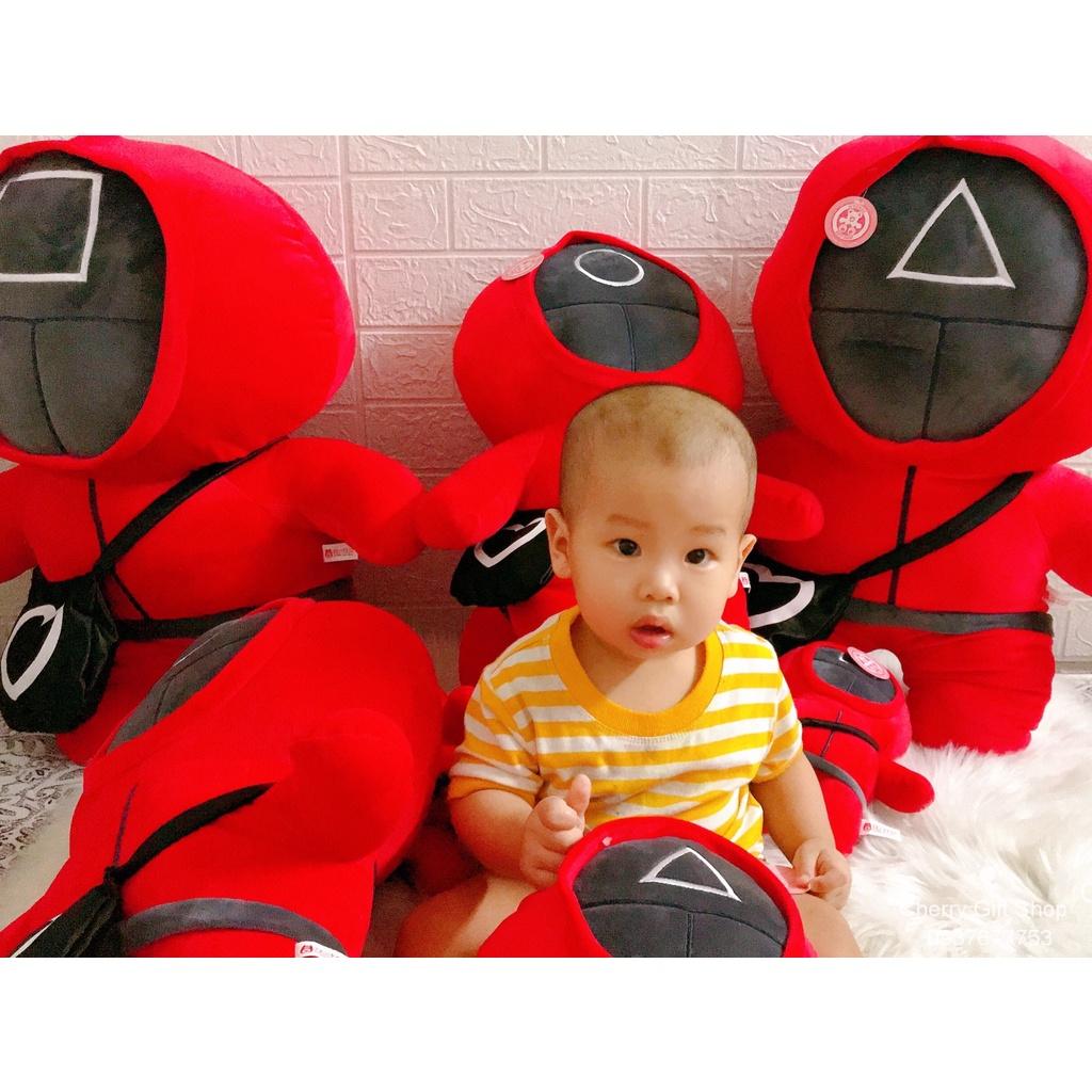 Gấu Bông Lính Gác Phim Trò Chơi Con Mực Squid Game Hàng Cao Cấp Loại 1
