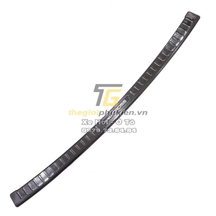 Bộ ốp chống trầy bậc cốp Toyota Corolla Cross 2020 vân Carbon