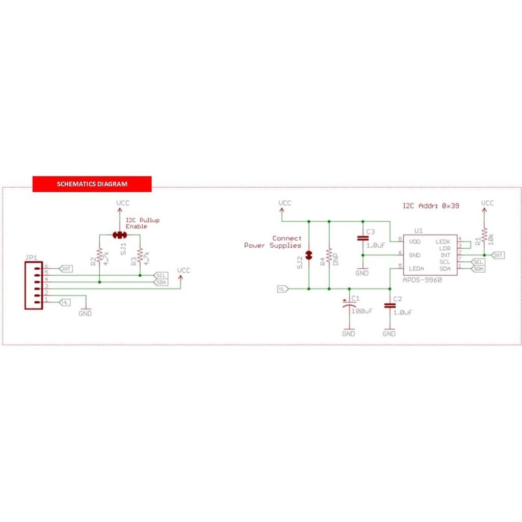 Cảm Biến cử chỉ và màu sắc APDS-9960