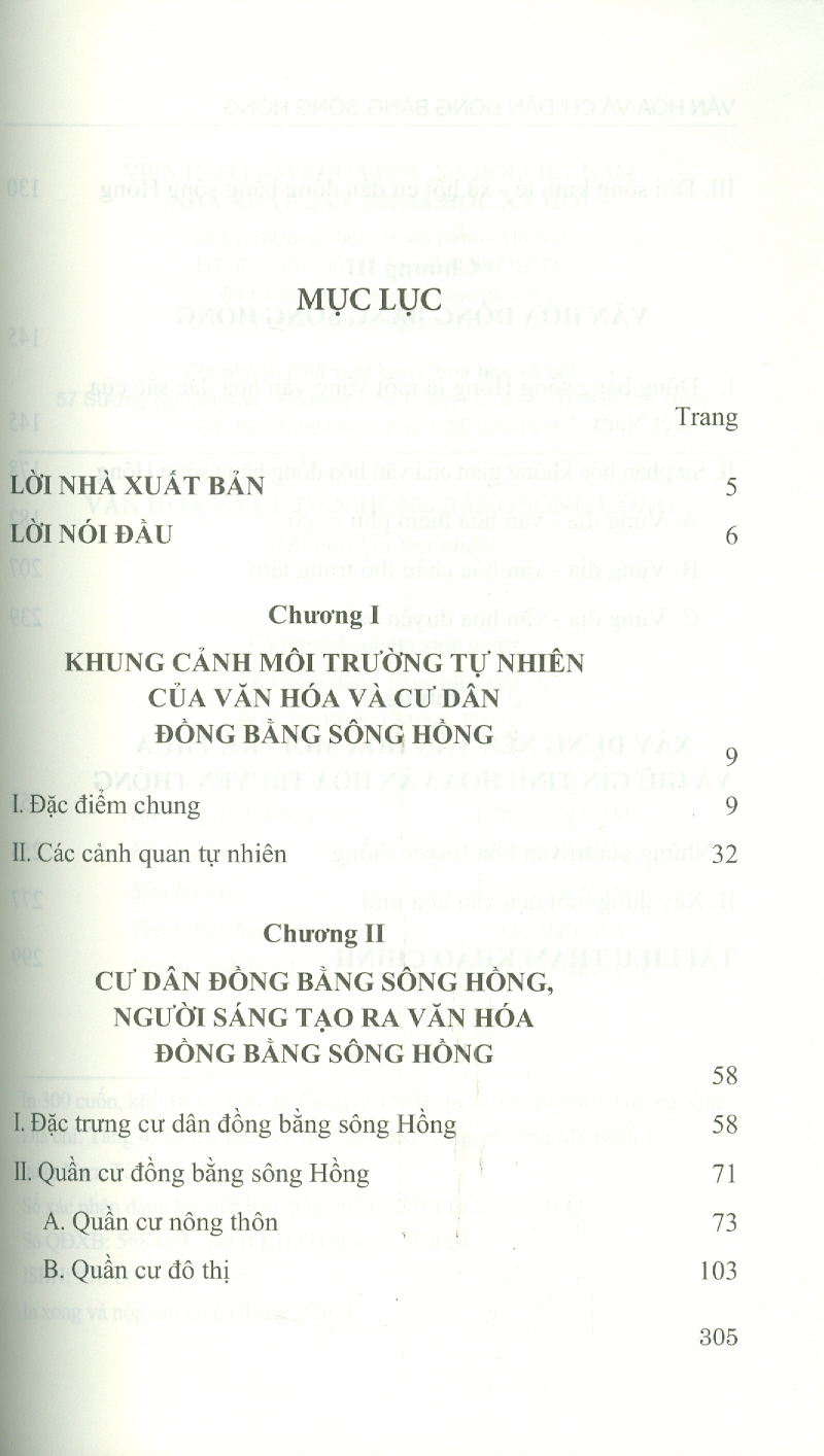Văn Hoá Và Cư Dân Đông Bằng Sông Hồng - Vũ Tự Lập chủ biên