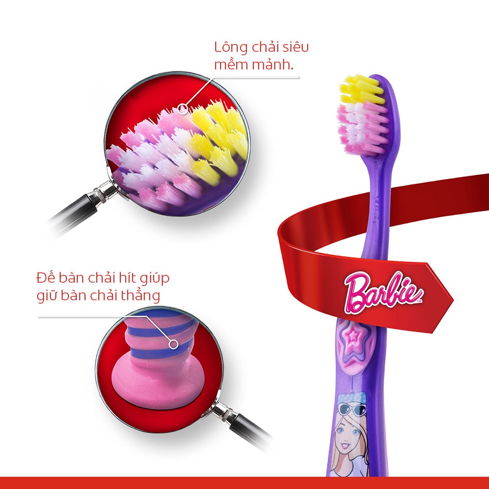 Bàn chải đánh răng Colgate họa tiết Barbie dành cho trẻ