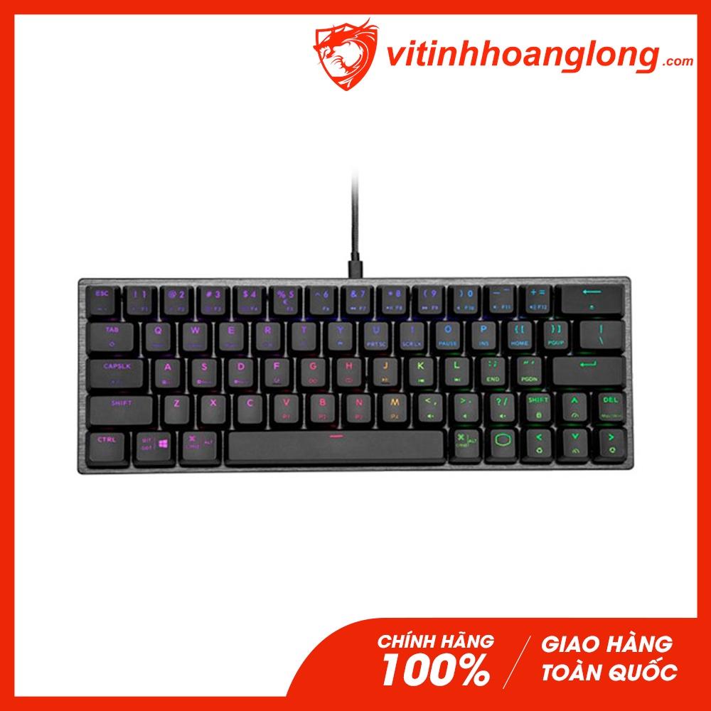 Bàn phím cơ có dây Cooler Master SK620 Black màu đen Led RGB Cherry MX Low-Profile - Hàng chính hãng