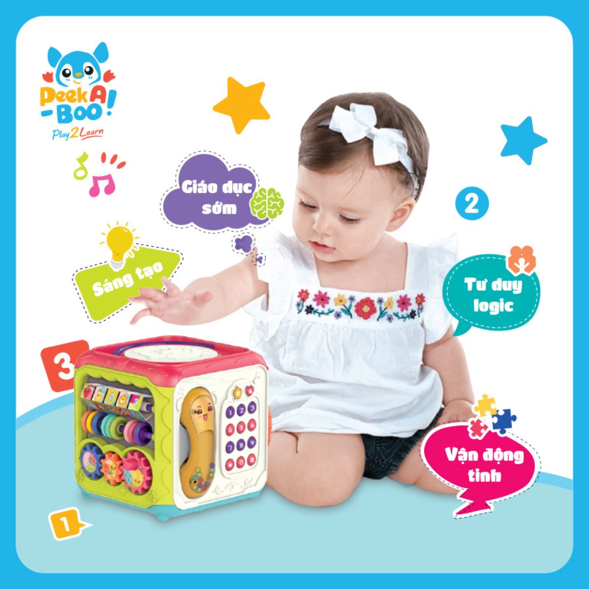 Đồ Chơi Hình Khối 6 Mặt PEEK A BOO PAB055