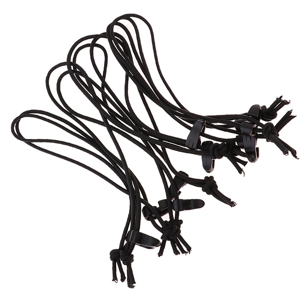 10pcs String Buckle Storage Cord Laces Elastic Kit with Hooks Locks