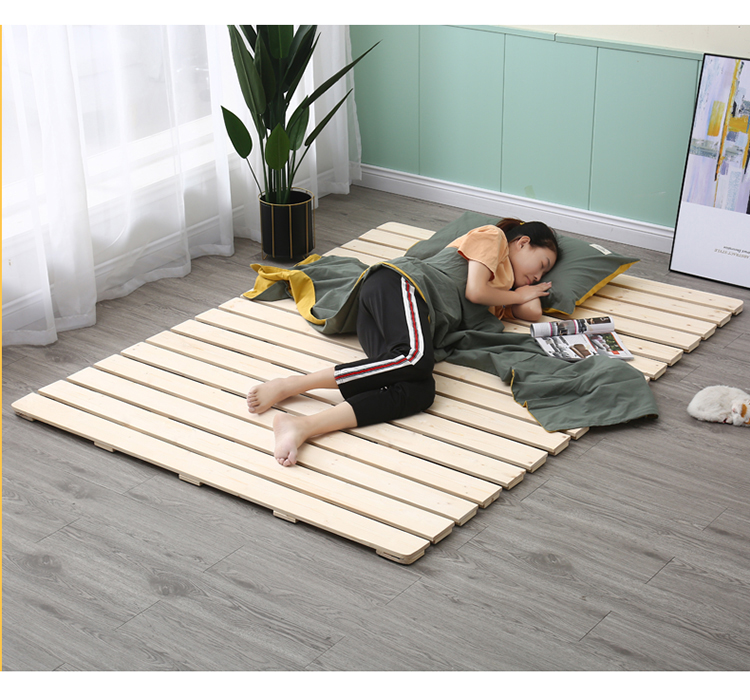 Giường cuộn gỗ thông 120cm (190x120)