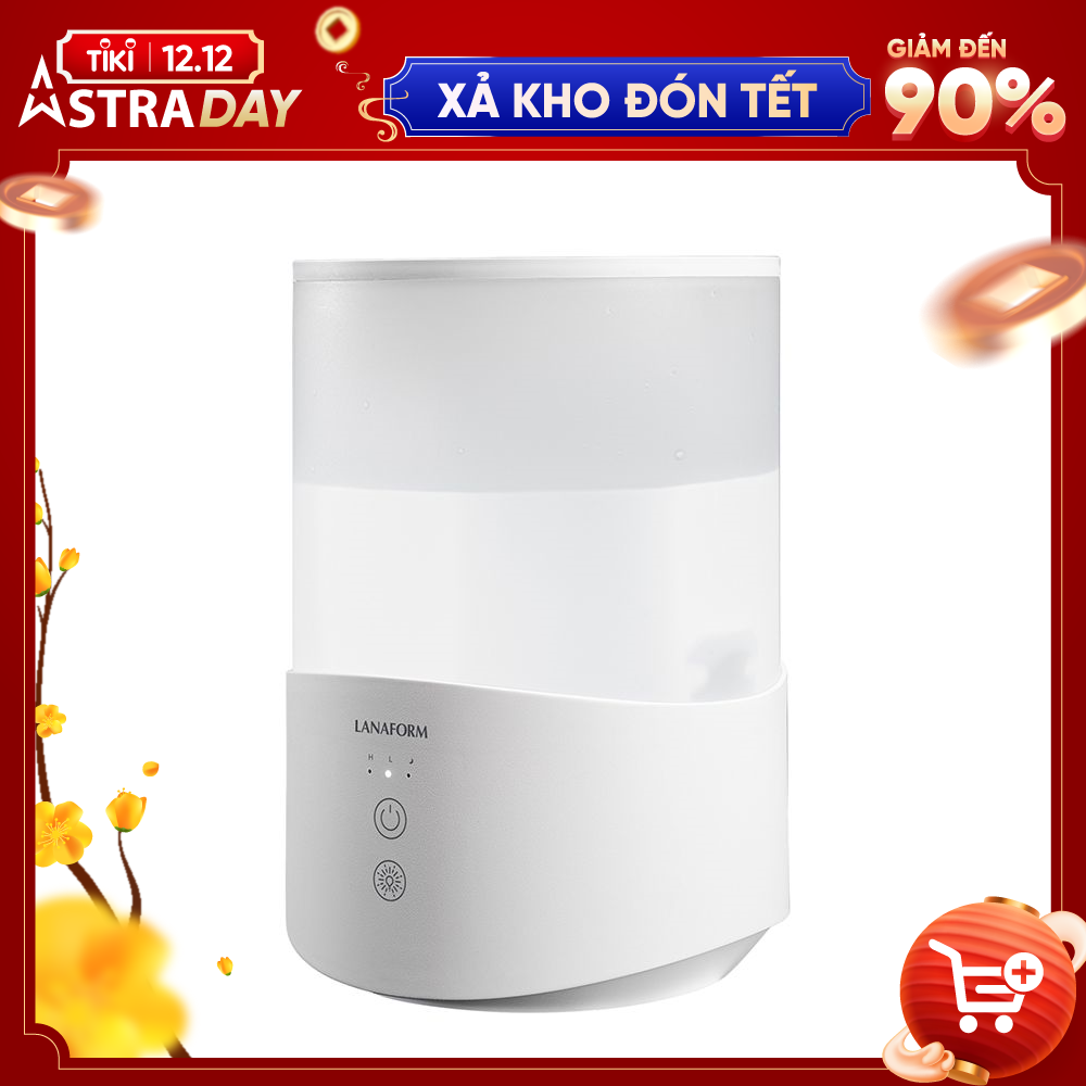 Máy tạo ẩm và khuếch tán tinh dầu Lanaform Dobra mẫu mới 2020 nhập khẩu Bỉ