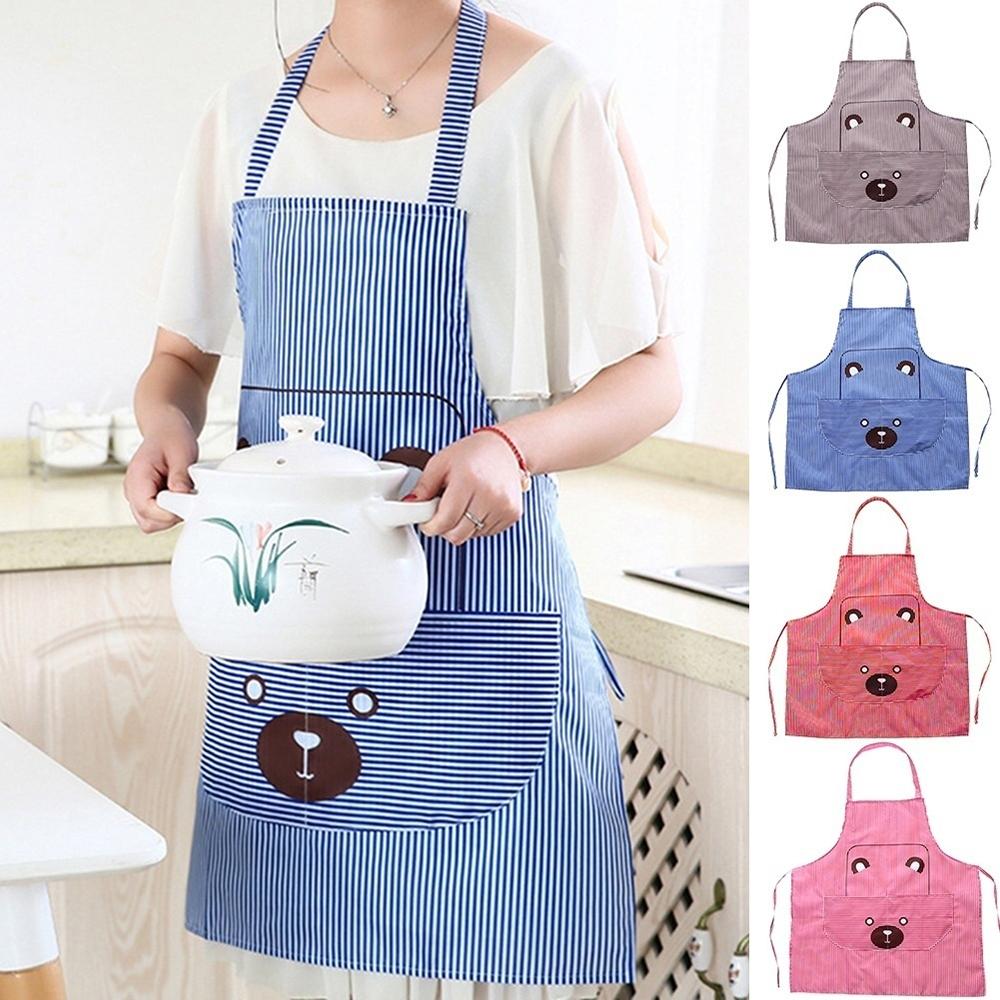 Tạp Dề Nấu Ăn In Hình Gấu Đáng Yêu